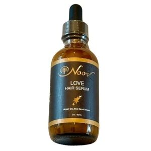 Noor Love Hair Serum Argan Oil Aloe 2 Fl Oz New Sealed